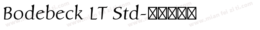 Bodebeck LT Std字体转换